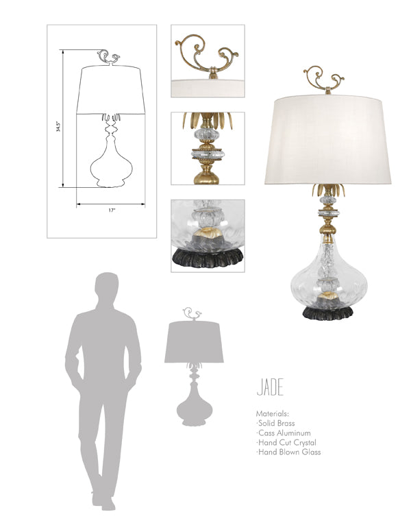 Jade Table Lamp